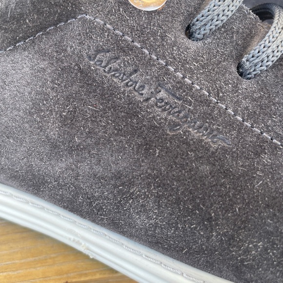Salvatore Ferragamo Newport Suede Sneakers - Picture 5 of 10